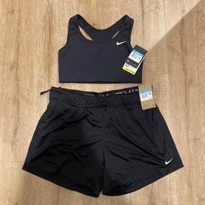 Nike training bundle. Sports bra and workout shorts.